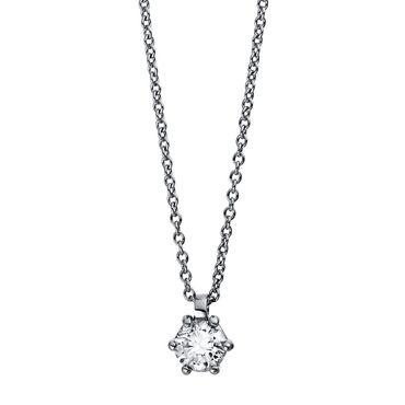 Collier 4er-Krappe 18 kt WG 0,30ct