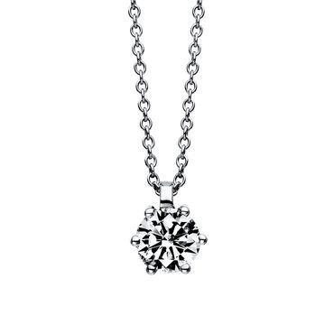 Collier 6er-Krappe 18 kt WG 1,0ct