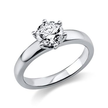 Ring 6er-Krappe 18 kt WG 0,75ct