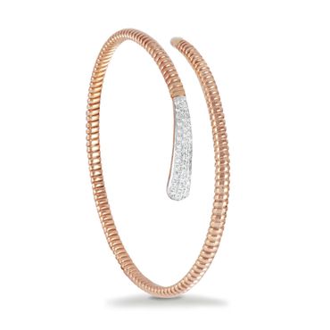 Armband aus Roségold mit weißen Diamanten