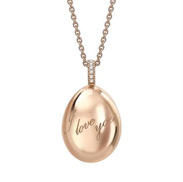 Fabergé Essence Ei-Anhänger I Love You aus Rotgold Fabergé Essence Ei-Anhänger I Love You aus Rotgold