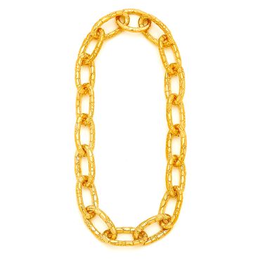 Halskette Krokodil Kettenglieder Vergoldet