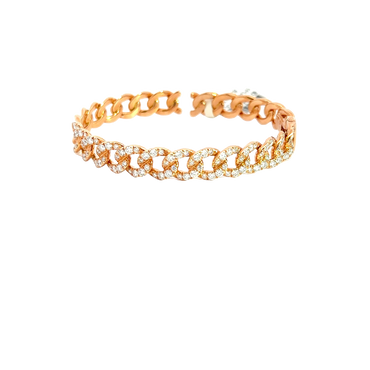 Armreif "Cuban Link" Rose Gold 