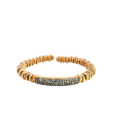 Armband "Flex Black" Rose Gold 