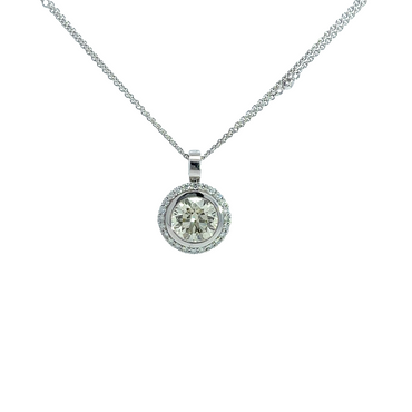 Diamant Halskette Weißgold