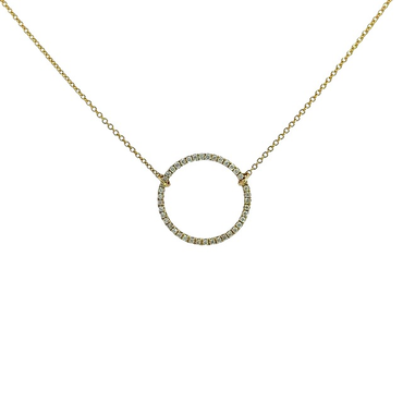 Halskette "Circle" Gelbgold
