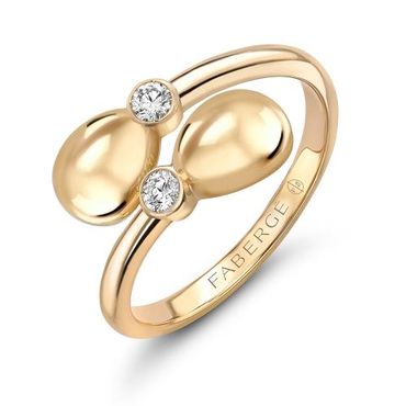 Fabergé Essence überkreuzter Ring aus Gelbgold Fabergé Essence überkreuzter Ring aus Gelbgold