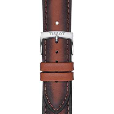 ORIGINAL TISSOT LEDERARMBAND BRAUN BANDANSTOSS 20 MM