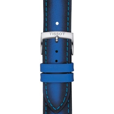 ORIGINAL TISSOT LEDERARMBAND BLAU BANDANSTOSS 20 MM