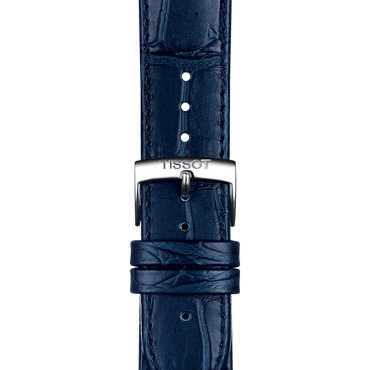 ORIGINAL TISSOT LEDERARMBAND BLAU BANDANSTOSS 20 MM