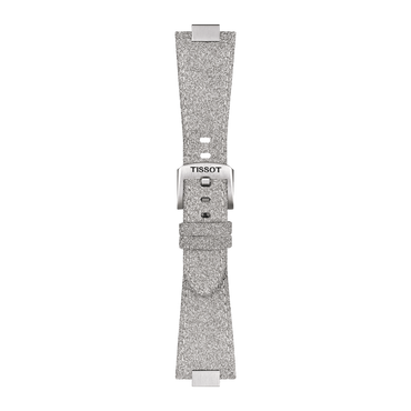 ORIGINAL TISSOT SYNTHETIKARMBAND SILBERGLÄNZEND FÜR PRX-MODELLE MIT 35 MM DURCHMESSER