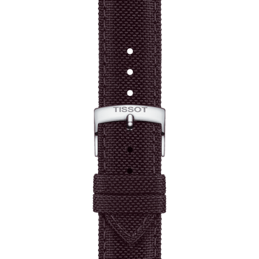 ORIGINAL TISSOT TEXTILARMBAND BRAUN BANDANSTOSS 21 MM