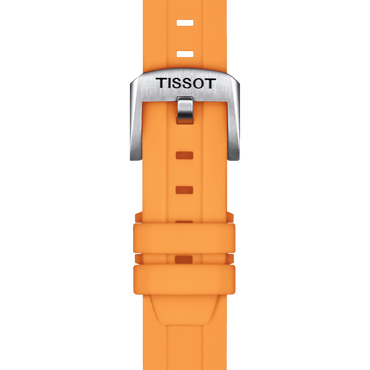 ORIGINAL TISSOT SILIKONARMBAND ORANGE BANDANSTOSS 18 MM