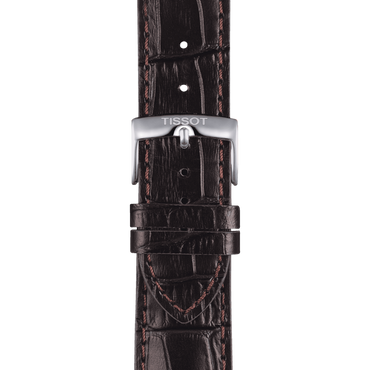 ORIGINAL TISSOT LEDERARMBAND BRAUN BANDANSTOSS 22 MM