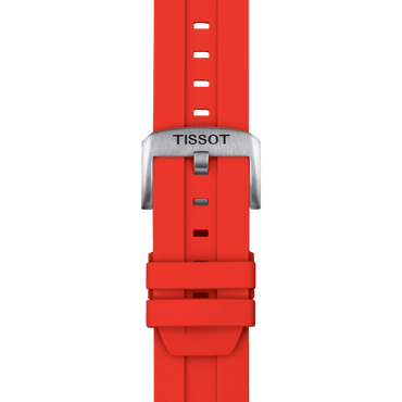 ORIGINAL TISSOT SILIKONARMBAND ROT BANDANSTOSS 22 MM