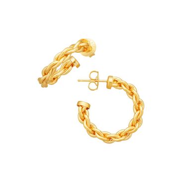 kleine kreolen mit kette