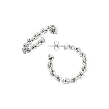 mittelgroße kreolen mit kette