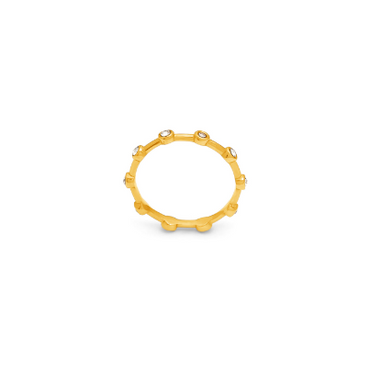 ring satellit vergoldet