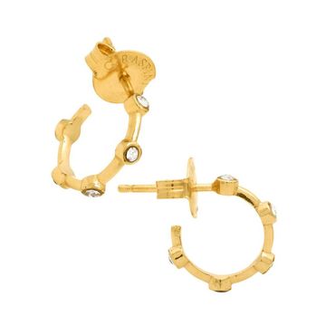 ohrringe satellit klein, vergoldet