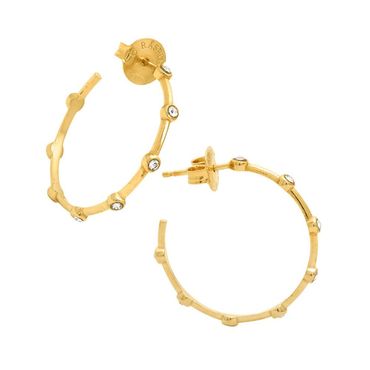 ohrringe satellit gross, vergoldet