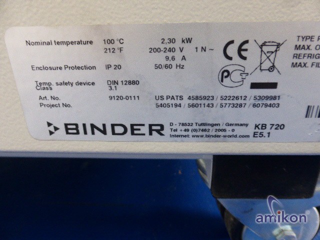 BINDER KB720 E5.1