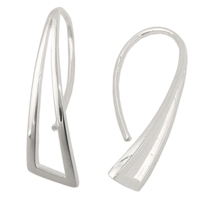 Durchzieher 30x8mm Ohrhaken Dreieck 925 Silber Ohrhänger Ohrschmuck