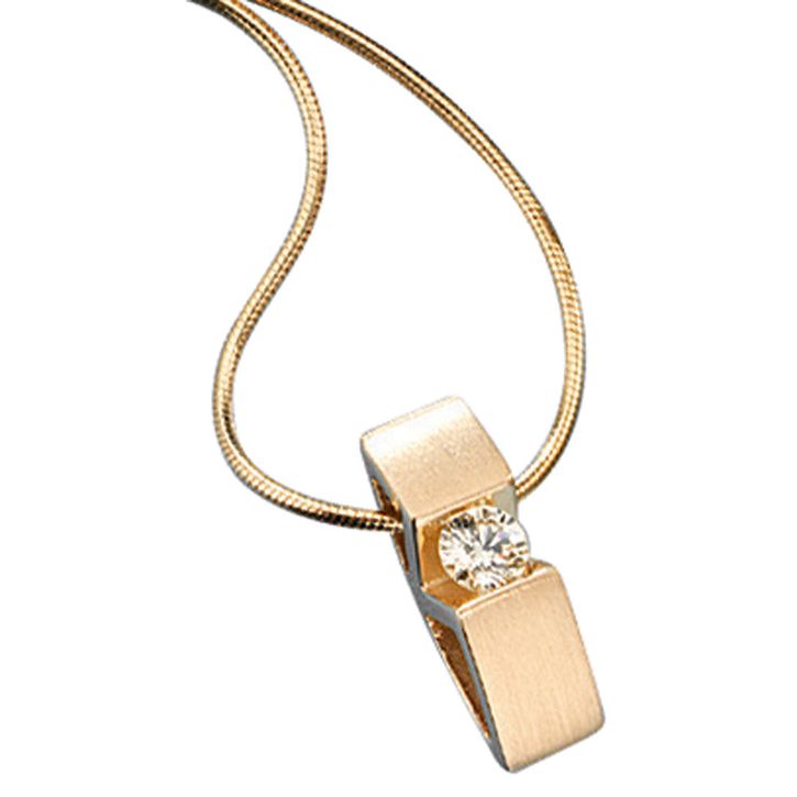 Collier mit Diamant-Brillant 585 Gold