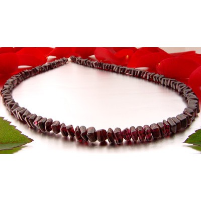 Kette Collier aus echtem Granat