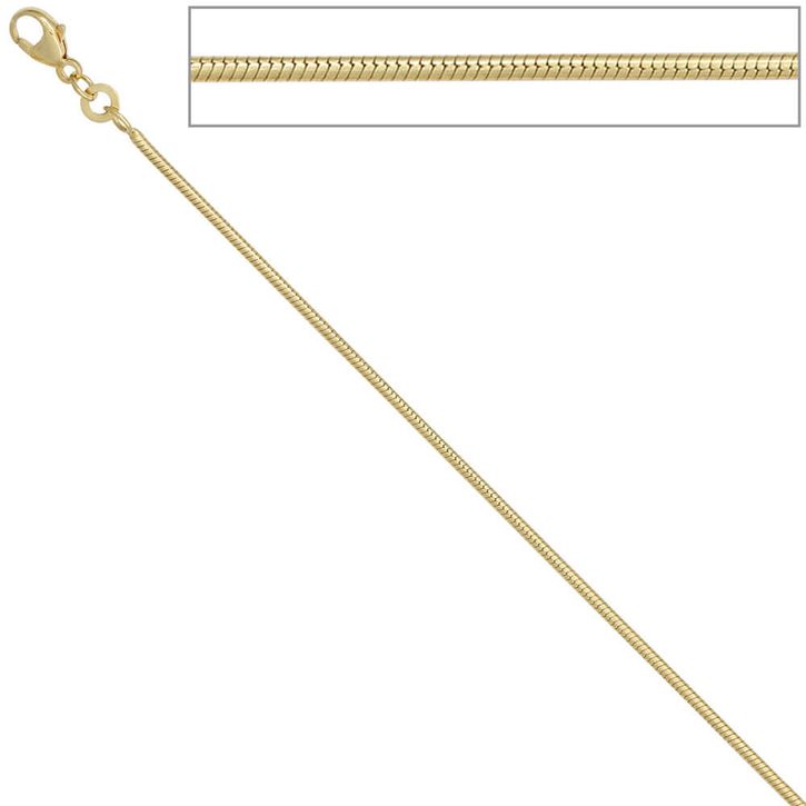 Schlangenkette 1.4mm 333 Gold 45cm