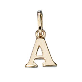 Buchstabe " A " Ketten Anhänger Goldanhänger 333 Gold Einhänger Unisex