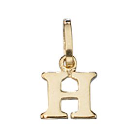 Buchstabe " H " Ketten Anhänger Goldanhänger 333 Gold Einhänger Unisex