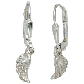 Paar Ohrringe Ohrhänger Flügel aus 925 Silber Sterlingsilber Ohrschmuck Damen