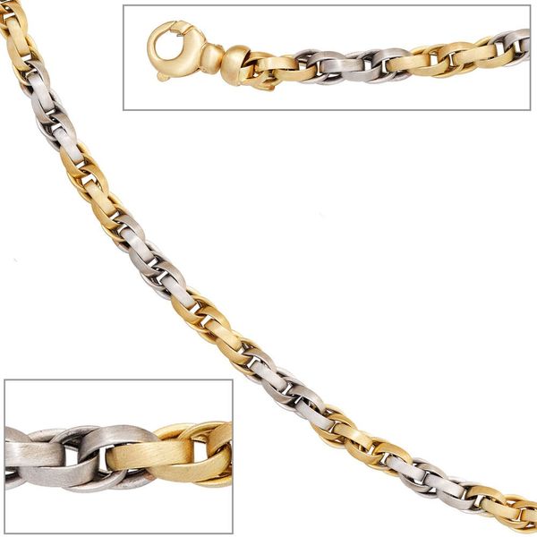 Collier aus 585 Gold bicolor 45cm