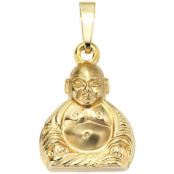 Anhänger Buddha aus 333 Gelbgold Unisex