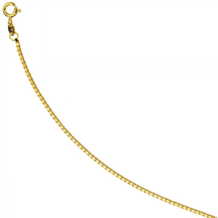 1,5mm Venezianerkette 585 Gelbgold 42 cm