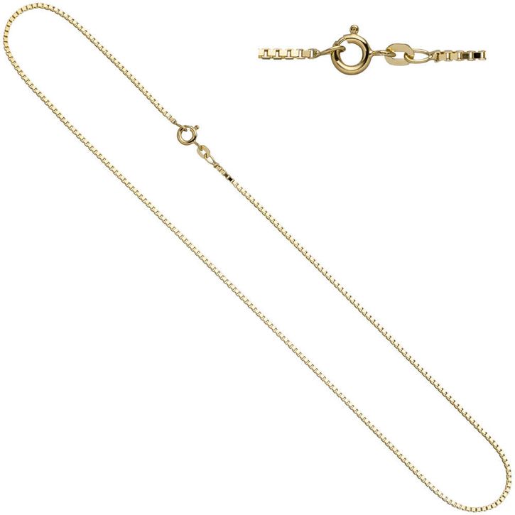 1,5mm Venezianerkette 585 Gelbgold 45 cm