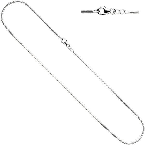 1,0mm Schlangenkette 925 Silber rund 42 cm