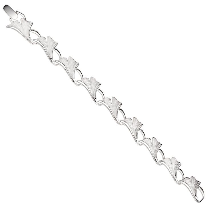 Armband Ginko Blätter aus 925 Silber 19cm