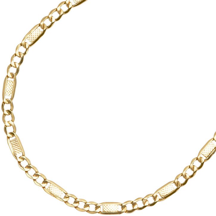 3,4mm Kette aus 333 Gelbgold 45cm