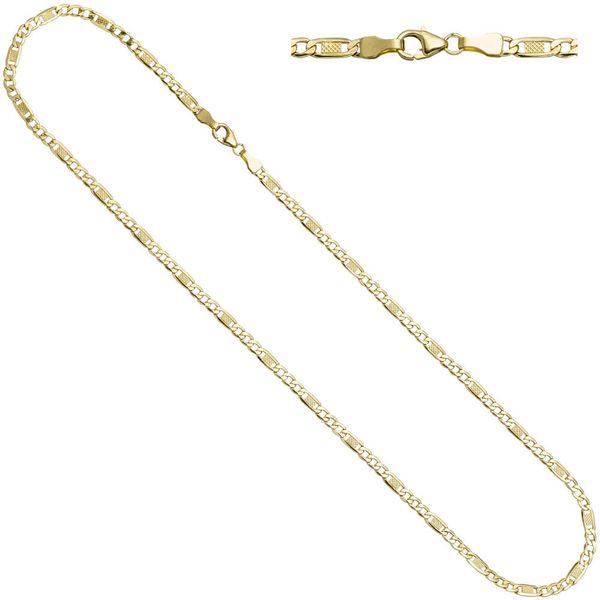 3,4mm Kette aus 333 Gelbgold 45cm