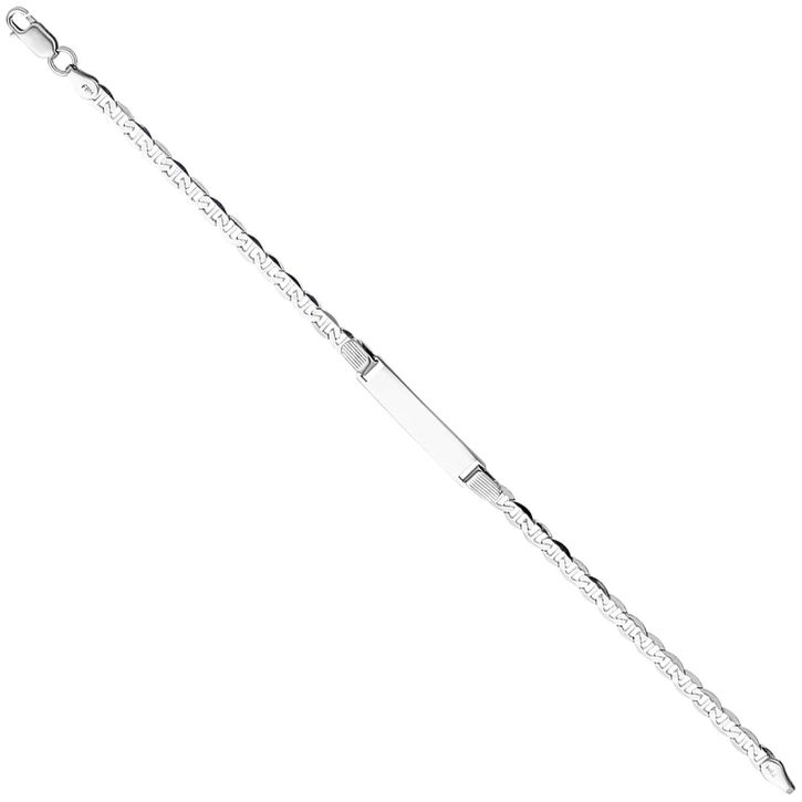 Schildband aus echtem 925 Silber 19cm