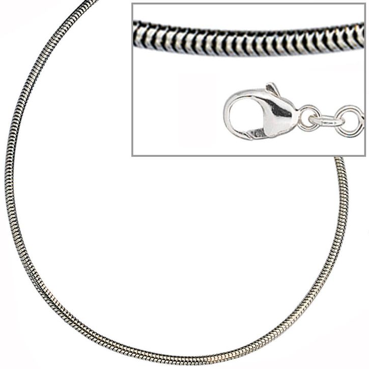 1,6mm Schlangenkette 925 Silber rund 42cm