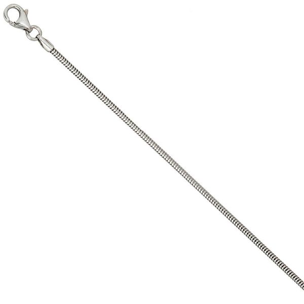 1,6mm Schlangenkette 925 Silber rund 45cm