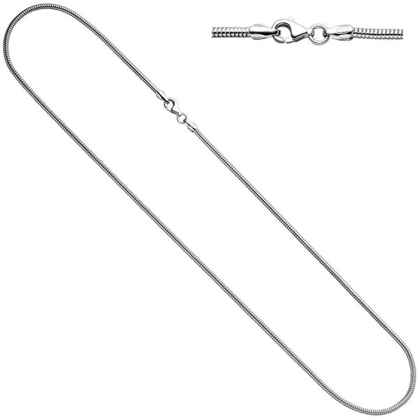 1,6mm Schlangenkette 925 Silber rund 45cm