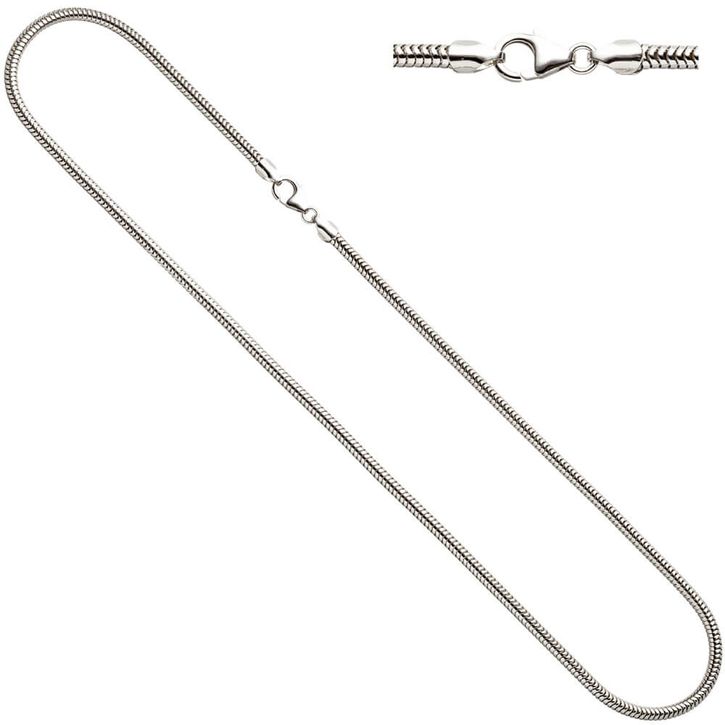 3,1mm Schlangenkette 925 Silber 45cm Damen