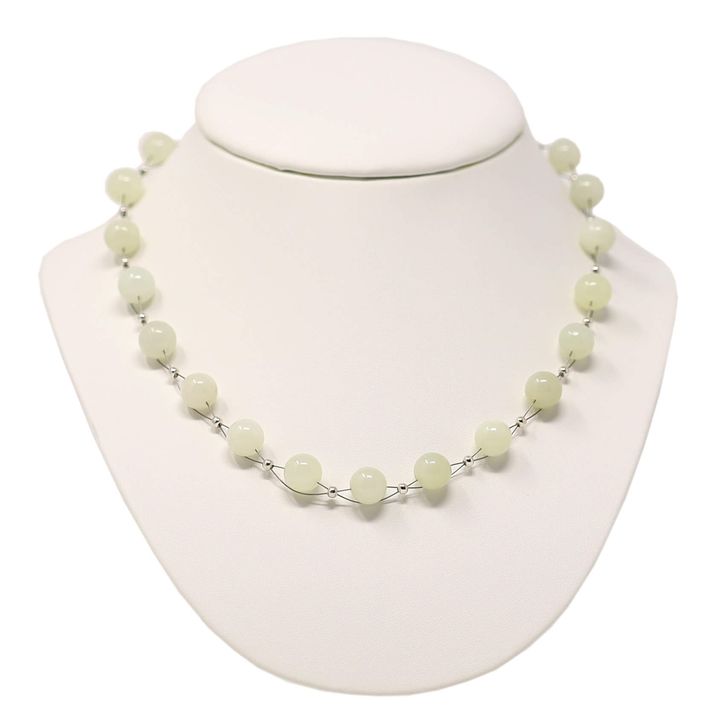 Collier aus Edelstein Jade