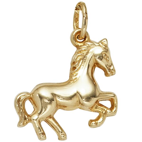 Anhänger Pferd aus 333 Gold Gelbgold