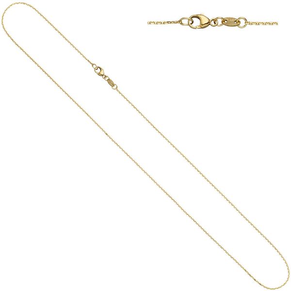 0,6mm Ankerkette 585 Gelbgold 42cm