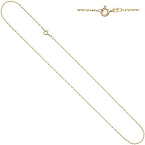 1,6mm Ankerkette Kette Halskette aus 333 Gold Gelbgold diamantiert 50cm