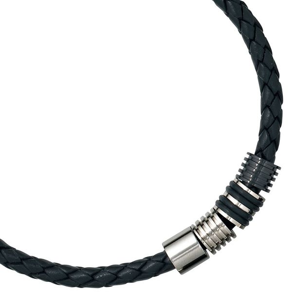 9,1mm Collier mit Edelstahl kombiniert 45cm